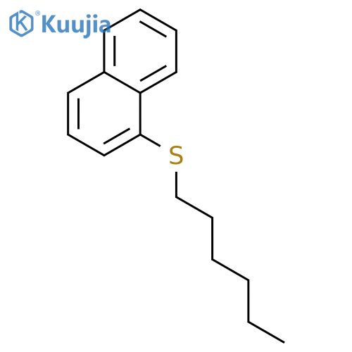 Naphthalene, 1-(hexylthio)- structure