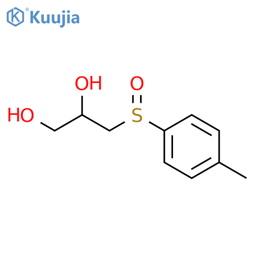 3-(4-methylphenyl)sulfinylpropane-1,2-diol structure
