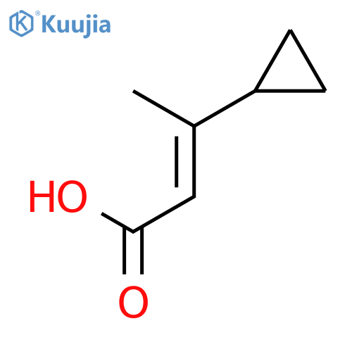 (E)-3-Cyclopropylbut-2-enoic acid structure