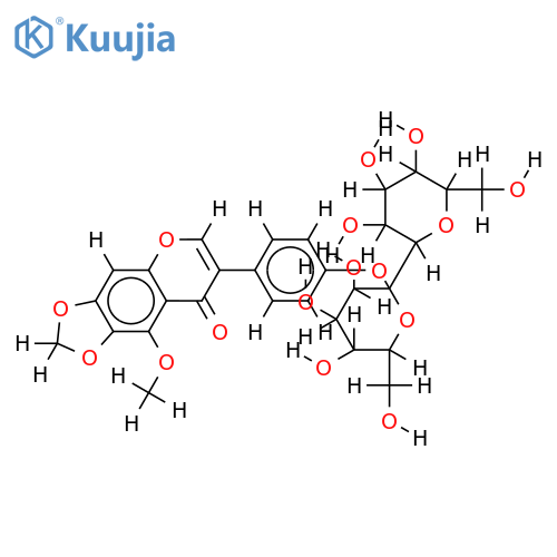 5-Me ehter,4'-O-glucosylglucoside-Irilone structure