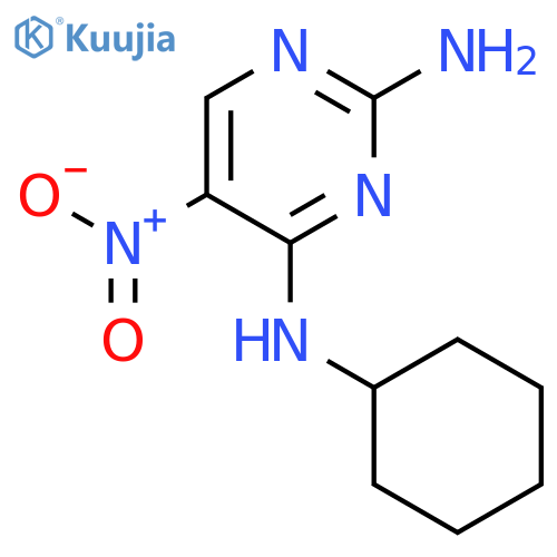 2,4-Pyrimidinediamine,N4-cyclohexyl-5-nitro- structure
