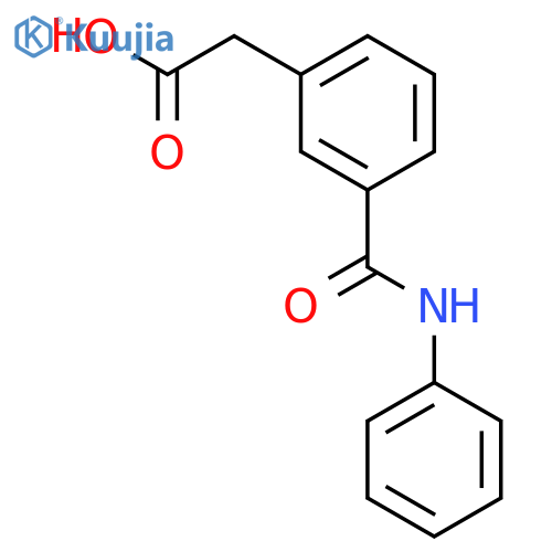 BENZENEACETIC ACID, 3-[(PHENYLAMINO)CARBONYL]- structure