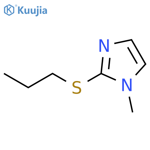 1H-IMIDAZOLE, 1-METHYL-2-(PROPYLTHIO)- structure
