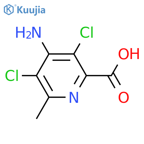 4-amino-3,5-dichloro-6-methylpyridine-2-carboxylic acid structure