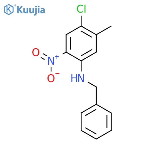 N-Benzyl-4-chloro-5-methyl-2-nitroaniline structure