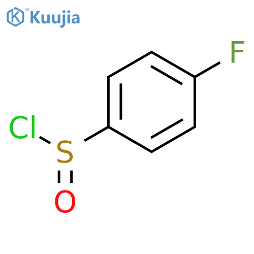Benzenesulfinyl chloride, 4-fluoro- structure