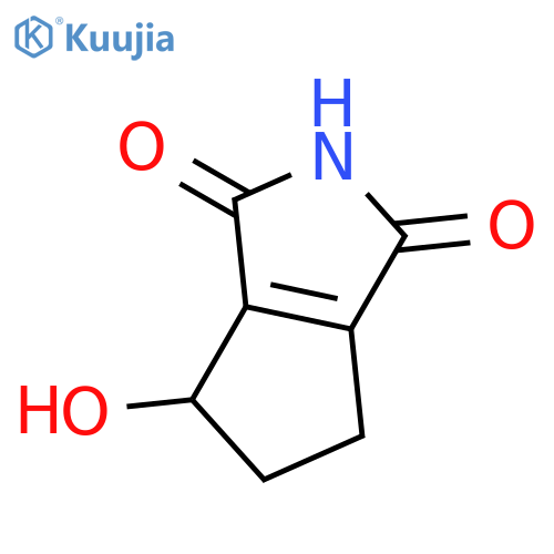 Cyclopenta[c]pyrrole-1,3(2H,4H)-dione,5,6-dihydro-4-hydroxy-, (+)- structure