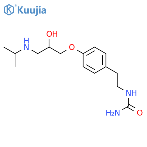 Urea, [2-[4-[2-hydroxy-3-[(1-methylethyl)amino]propoxy]phenyl]ethyl]- structure