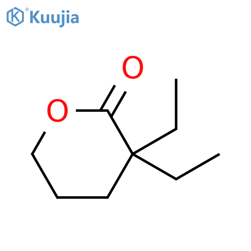 2H-Pyran-2-one, 3,3-diethyltetrahydro- structure