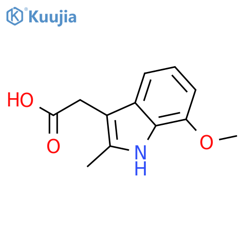 2-(7-methoxy-2-methyl-1h-indol-3-yl)acetic Acid structure