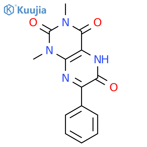 2,4,6(3H)-Pteridinetrione, 1,5-dihydro-1,3-dimethyl-7-phenyl- structure