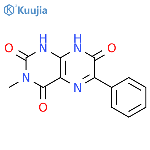 2,4,7(1H,3H,8H)-PTERIDINETRIONE, 3-METHYL-6-PHENYL- structure