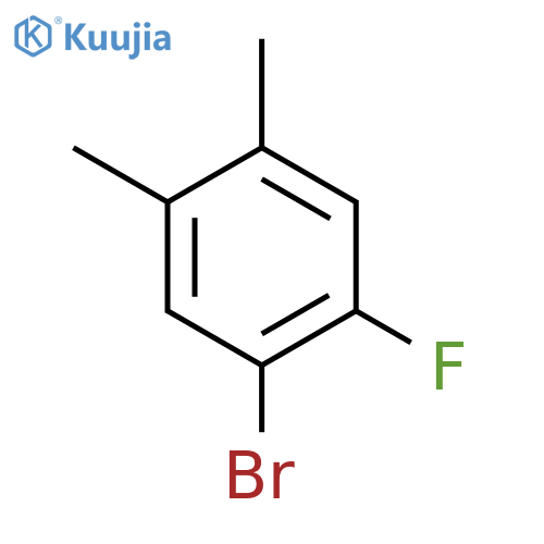 1-Bromo-2-fluoro-4,5-dimethylbenzene structure