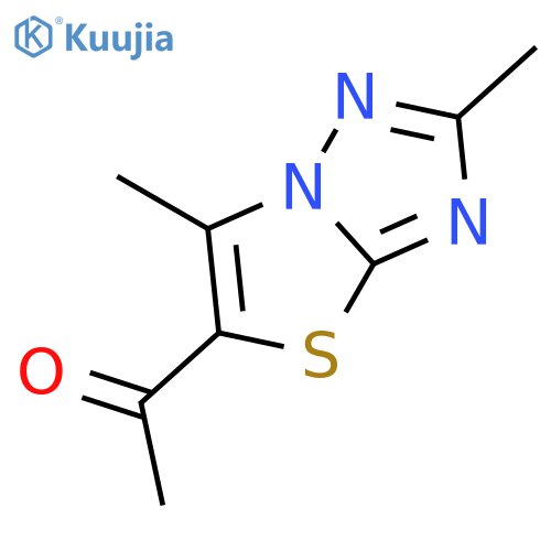 Ethanone, 1-(2,6-dimethylthiazolo[3,2-b][1,2,4]triazol-5-yl)- structure