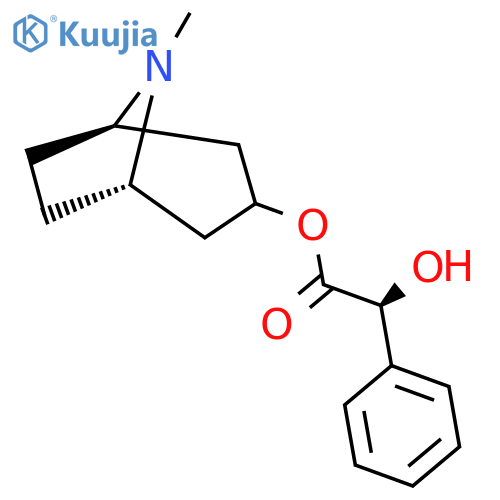 [(1S,5R)-8-Methyl-8-azabicyclo[3.2.1]octan-3-yl] (2S)-2-hydroxy-2-phenylacetate structure