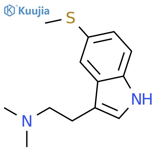 1H-Indole-3-ethanamine,N,N-dimethyl-5-(methylthio)- structure