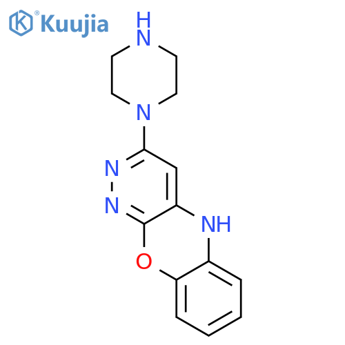 5H-Pyridazino[3,4-b][1,4]benzoxazine,3-(1-piperazinyl)- structure