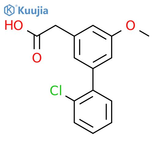 2-[3-(2-chlorophenyl)-5-methoxyphenyl]acetic Acid structure