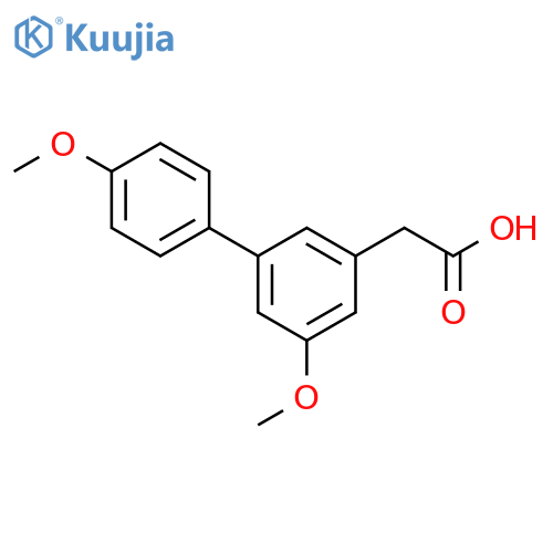 [1,1'-Biphenyl]-3-aceticacid, 4',5-dimethoxy- structure