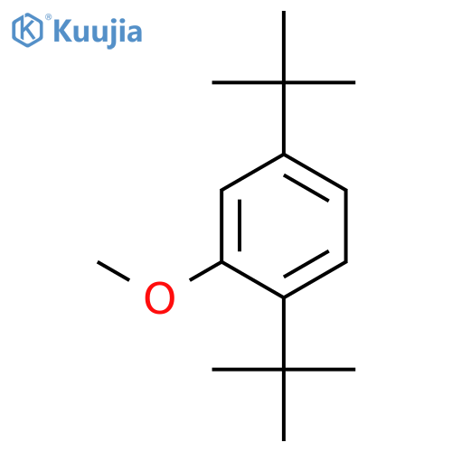 Benzene, 1,4-bis(1,1-dimethylethyl)-2-methoxy- structure