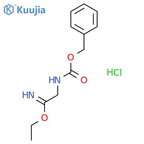 Ethyl 2-(((benzyloxy)carbonyl)amino)acetimidate hydrochloride structure