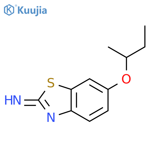 6-(butan-2-yloxy)-1,3-benzothiazol-2-amine structure