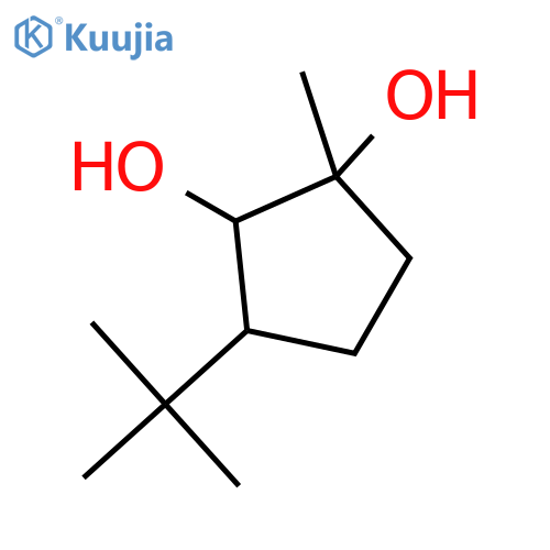 1,2-CYCLOPENTANEDIOL, 3-(1,1-DIMETHYLETHYL)-1-METHYL- structure