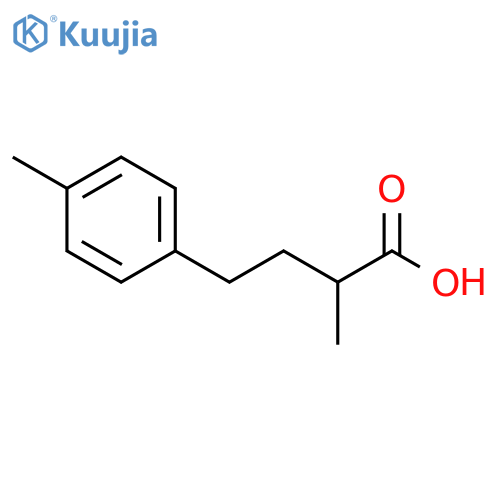 2-methyl-4-(4-methylphenyl)butanoic acid structure