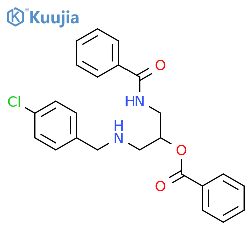 Benzamide, N-[2-(benzoyloxy)-3-[(4-chlorophenyl)methylamino]propyl]- structure