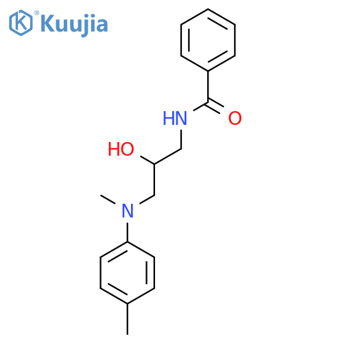BENZAMIDE, N-[2-HYDROXY-3-[METHYL(4-METHYLPHENYL)AMINO]PROPYL]- structure