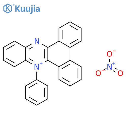 Dibenzo[a,c]phenazinium, 9-phenyl-, nitrate structure
