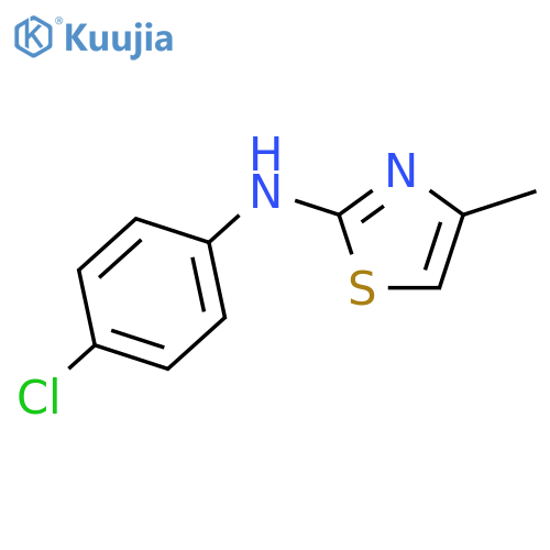 N-(4-Chlorophenyl)-4-methyl-1,3-thiazol-2-amine structure