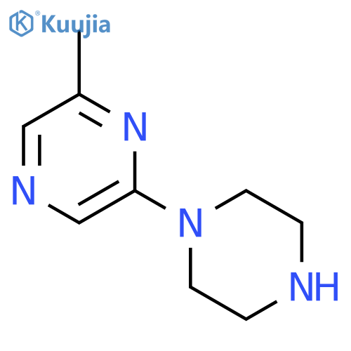2-Methyl-6-piperazin-1-ylpyrazine structure