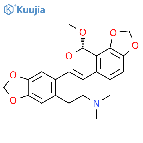 1,3-Benzodioxole-5-ethanamine, 6-[(9S)-9-methoxy-9H-1,3-dioxolo[4,5-h][2]benzopyran-7-yl]-N,N-dimethyl- structure