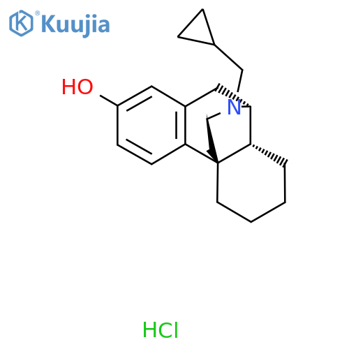 Morphinan-2-ol, 17-(cyclopropylmethyl)-, hydrochloride structure