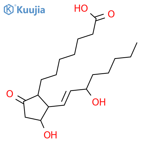 (8RS,11RS,12RS,13E,15SR)-11,15-Dihydroxy-9-oxo-13-prostenoic acid structure