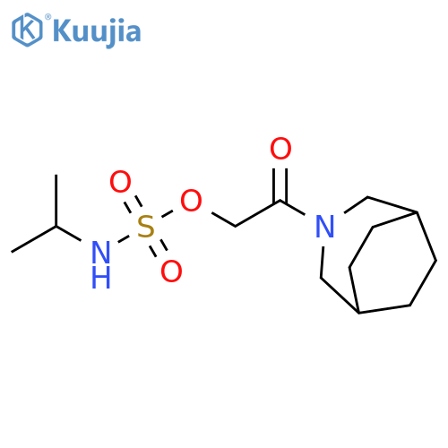 Sulfamic acid, (1-methylethyl)-,2-(3-azabicyclo[3.2.2]non-3-yl)-2-oxoethyl ester structure