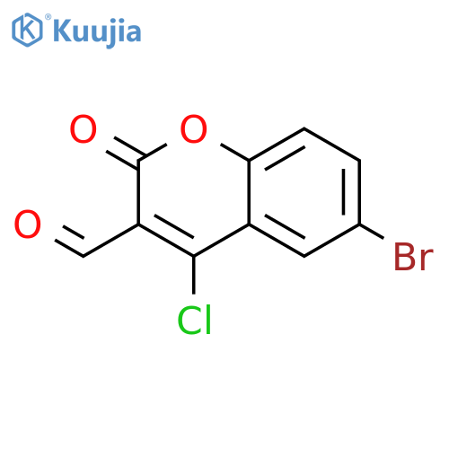6-BROMO-4-CHLORO-3-FORMYLCOUMARIN 97 structure