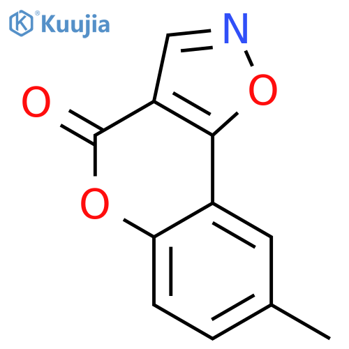 4H-[1]Benzopyrano[3,4-d]isoxazol-4-one, 8-methyl- structure