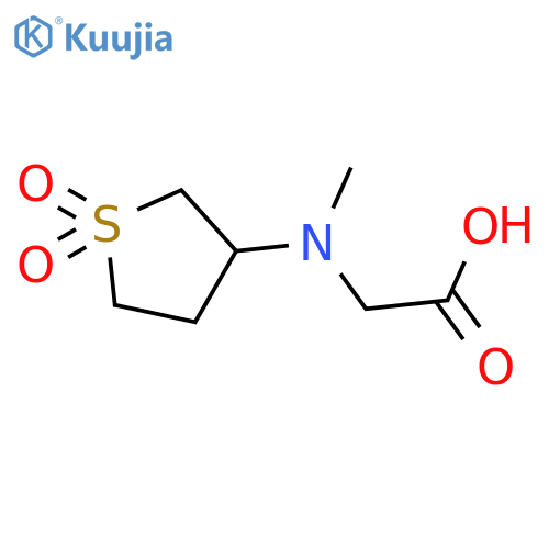 2-(1,1-dioxo-1lambda6-thiolan-3-yl)(methyl)aminoacetic acid structure