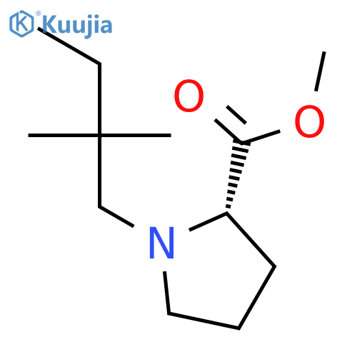 L-PROLINE, 1-(2,2-DIMETHYLBUTYL)-, METHYL ESTER structure