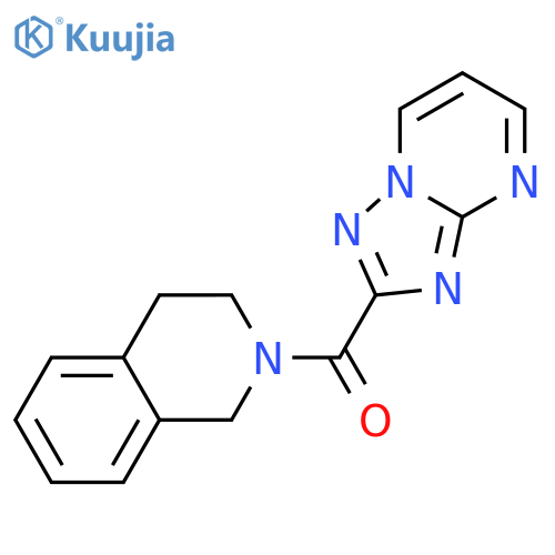 <br>(3,4-Dihydro-1H-isoquinolin-2-yl)-[1,2,4]triazolo[1,5-a]pyrimidin-2-yl-meth anone structure