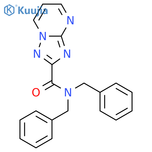 N,N-dibenzyl[1,2,4]triazolo[1,5-a]pyrimidine-2-carboxamide structure