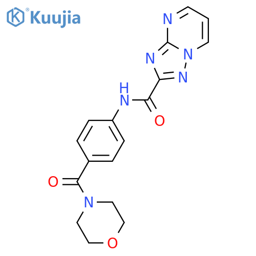 <br>N-[4-(4-morpholinylcarbonyl)phenyl][1,2,4]triazolo[1,5-a]pyrimidine-2-carbo xamide structure