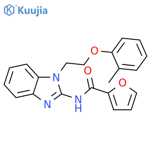 2-Furancarboxamide,N-[1-[2-(2-methylphenoxy)ethyl]-1H-benzimidazol-2-yl]- structure