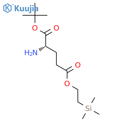 L-GLUTAMIC ACID, 1-(1,1-DIMETHYLETHYL) 5-[2-(TRIMETHYLSILYL)ETHYL] ESTER structure