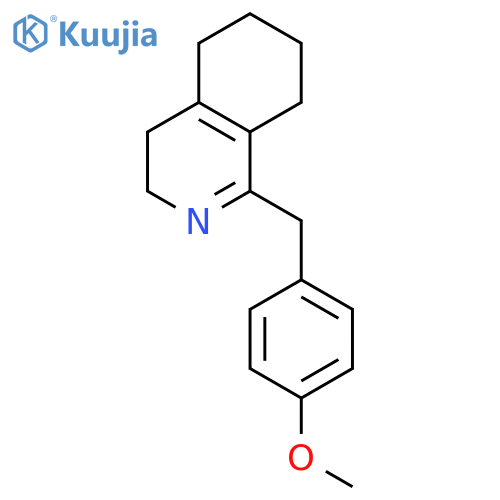 1-(p-Methoxybenzyl)-3,4,5,6,7,8-hexahydroisoquinoline structure
