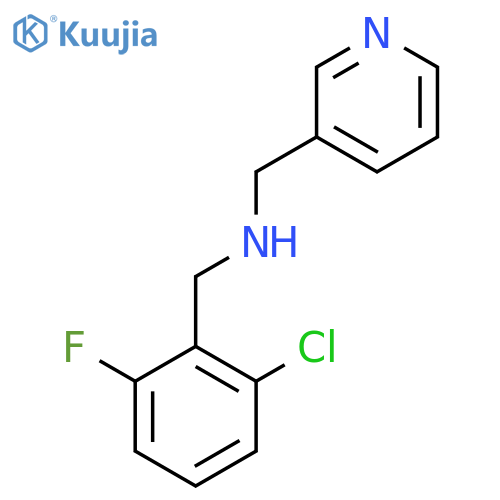 (2-Chloro-6-fluoro-benzyl)-pyridin-3-ylmethyl-amine structure
