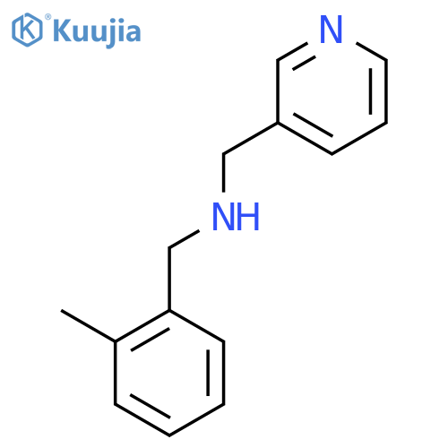 (2-methylphenyl)methyl(pyridin-3-ylmethyl)amine structure