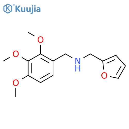 Furan-2-ylmethyl-(2,3,4-trimethoxy-benzyl)-amine structure